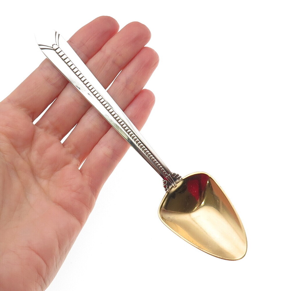 Tiffany & Co. 925 Sterling Antique Art Deco Monogram Individual Melon Spoon